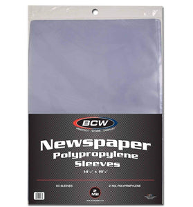 BCW 1-SSLV-NP-14X19 Newspaper Sleeves - 14X19