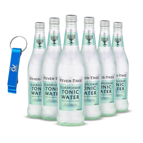 Fever-Tree Elderflower Tonic Water, 16.9 fl oz (Pack of 6)
