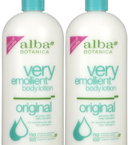 Alba Botanica Very Emollient Body Lotion - Original - 32 Ounce (Pack of 2)
