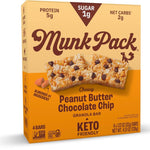 Munk Pack Keto Granola Bar, Peanut Butter Cocoa Chip, 4 Count 1.12 oz