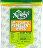 Murphy's Naturals Mosquito Repellent Wipes | DEET Free | Made with Plant Based Essential Oils | Includes Citronella + Lemongrass | Easy to Use | Great for Family | Travel Sized | 10 Wipes