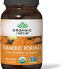 ORGANIC INDIA Turmeric Curcumin Herbal Supplement - Joint Mobility & Immune System Support, Healthy Inflammatory Response, Whole Root Supplement, Organic Trikatu, USDA Certified Organic - 90 Capsules