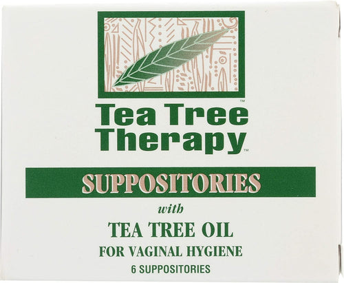 Tea Tree Therapy Vaginal Suppositories with Tea Tree Oil (2-Pack of 6)