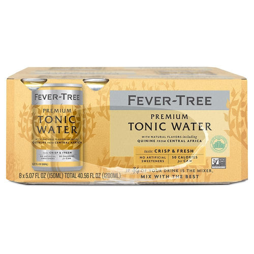 Fever-Tree Tonic Water, 5.1 fl oz Cans (Pack of 8)