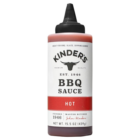 Kinder's, Hot Barbeque Sauce, 15.5 Ounce