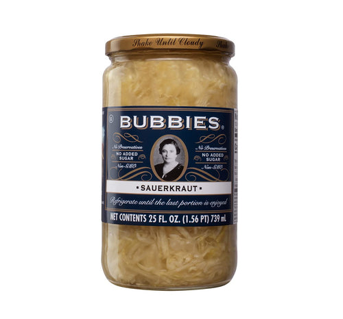 Bubbies Sauerkraut, 25 fl oz (Pack of 2)