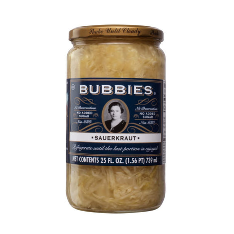 Bubbies Sauerkraut, 25 Fl Oz (Pack of 2)