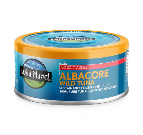 Wild Planet Wild Albacore Tuna, No Salt Added, 5 oz Can