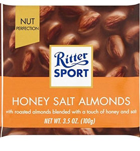 Ritter Sport 100g - Pack of 5 - (Honey Salt Almonds)