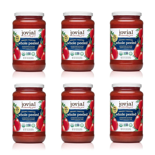 Jovial Organic Diced Tomatoes, 18.3 oz (Pack of 6)