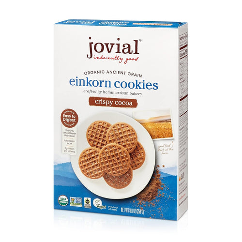 Jovial Organic Einkorn Crispy Cocoa Cookies, 8.8 oz