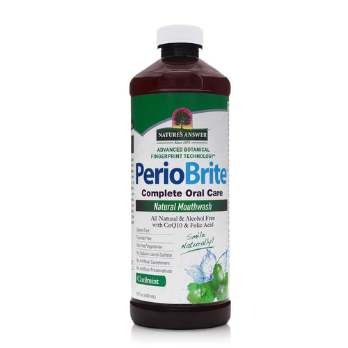 Nature's Answer PerioBrite Cool Mint Mouthwash, 16 oz (Pack of 2)
