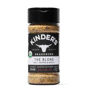 Kinder's Organic The Blend Seasoning (Salt, Pepper and Garlic), Premium Quality Seasoning, MSG Free and USDA Certified Organic, 3.5oz