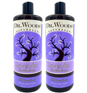 Dr. Woods Pure Relaxing Lavender Liquid Castile Soap, 32 Ounce (Pack of 2)