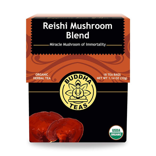 Buddha Teas Organic Reishi Mushroom Blend Tea, Caffeine Free