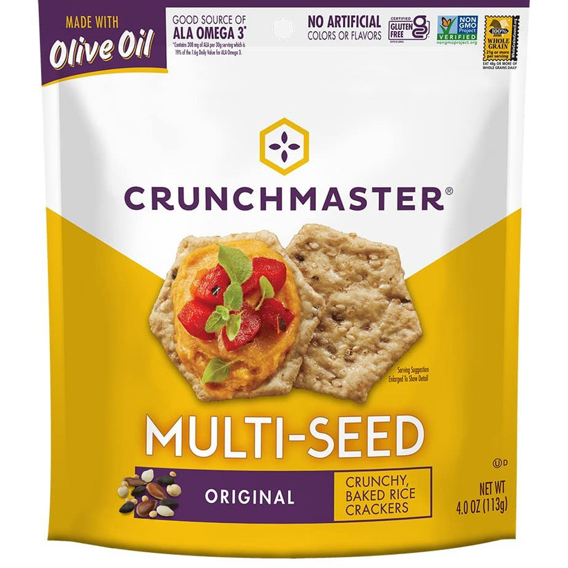 Crunchmaster Multi-Seed Crackers, Original, 4 Ounce
