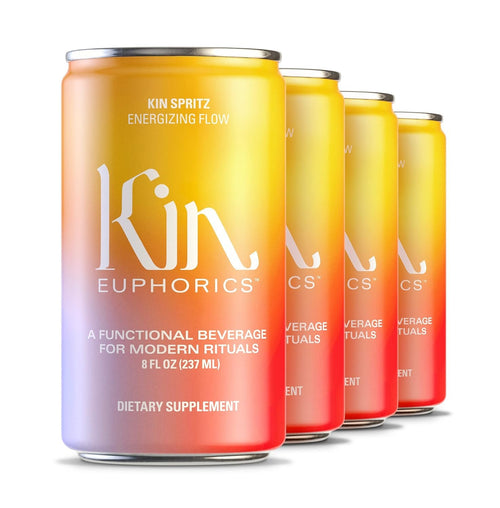Kin Euphorics Kin Spritz Non-Alcoholic Sparkling Beverage, 8 fl oz (Pack of 12)