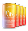 Kin Spritz by Kin Euphorics, Non Alcoholic Spirits, Ready to Drink, Adaptogen, Nootropic, Botanical, Fresh Citrus, Hibiscus, Caffeine, Rhodiola Rosea, Awaken the Mind, Uplift the Mood, 8 Fl Oz (4pk)