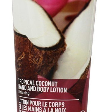 Desert Essence Hand And Body Lotion - Tropical Coconut - 8.9 Ounce - Relaxing - Shea Butter - Jojoba Oil - Nourished & Moisurized - Coconut Infused - Vitamin E - Aloe Vera
