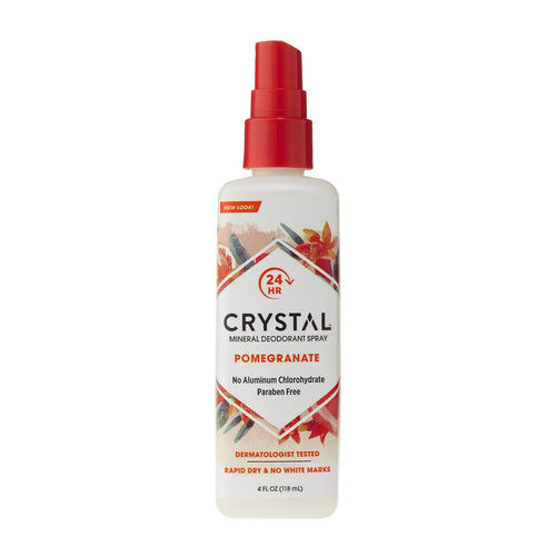 Crystal Mineral Deodorant Spray, Pomegranate, 4 oz (Pack of 12)