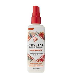 Crystal Mineral Deodorant Spray, Pomegranate, 4.0 oz (Pack of 12)