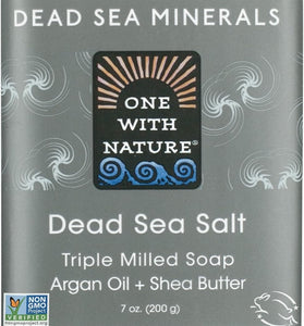 One With Nature, Dead Sea Mineral Bar Soap, Shea Butter, 7 oz