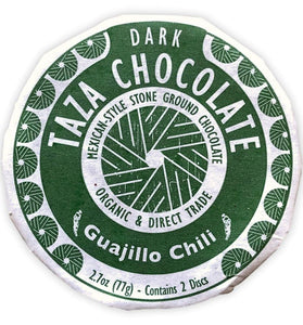 Taza Chocolate Organic Mexicano Disc 50% Dark Chocolate, Guajillo Chili, 2.7 Ounce (1 Count), Vegan