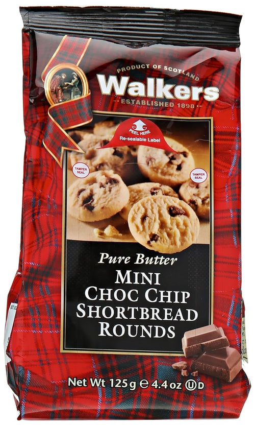 Walkers Shortbread Mini Chocolate Chip Shortbread Cookies, 4.4 Ounce