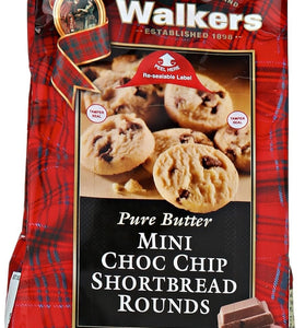 Walkers Shortbread Mini Chocolate Chip Shortbread Cookies, 4.4 Ounce