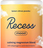 Recess Mood Powder, Calming Magnesium L-Threonate Blend with Passion Flower, L-Theanine, Electrolytes, Magnesium Calm Support Powder Supplement - Lemon Citrus 28 Serving Tub